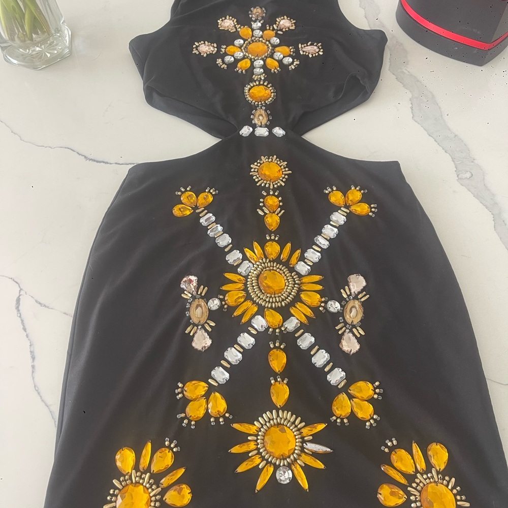 GOODTIME Embellished Black Cocktail Dress – Size M WOW